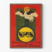 Vintageposter SIRIS - Retro väggdekoration med stiliserad tupp