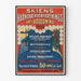 Vintageposter 1908 - Skien Hantverksförenings lotteri