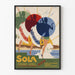 Vintageposter Sola Strand Hotel Jæren väggdekoration