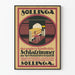 Vintageaffisch Sollinga Väggdekoration Modern Rum