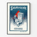 Vintage reklamposter för Solucalcine Coirre kalciumklorid