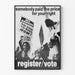Vintage aktivistposter för rösträtt och medborgerliga rättigheter