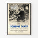 Vintage sjösäkerhetsaffisch "Someone Talked"