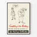 Vintageposter 'Something in the Stocking' för väggdekoration