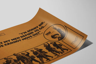 Poster Son Chan Valley Vietnam - Soldater i marsch och militär citat — vy av konstverket