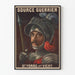 Vintageposter Source Guerrier Saint-Yorre nära Vichy