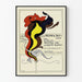 Vintageposter i färgad bläck Eagle Printing Ink