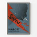Vintage reklamposter för Speed Mixed Cigarette 40 Ore