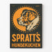 Vintageaffisch hund Spratts Hundekex väggdekoration