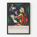Färgglad grafisk stil Saint Jean dekorativ poster