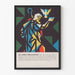 Modern geometrisk stil Saint Jean-Baptiste dekorativ poster