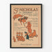 Vintageposter St Nicholas för oktober - Djurmotiv väggdekoration