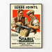 Vintageposter med klämfästen Stabil Gross & Froelich