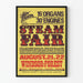 Vintageposter för ångmaskinsmässan Windsor Forest 21–22 augusti