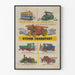 Dekorativ poster med vintage ångtransport Artem Legrand