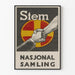 Vintageaffisch Stem Nasjonal Samling Huvud Särskild