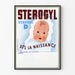 Vintageposter STEROGYL D-vitamin för bebis