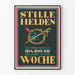 Vintageaffisch Stille Helden - Poster för väggdekoration bok Ida Boy-Ed