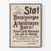 Vintageposter Barnens barndom och social solidaritet - Stöd barnens måltider