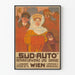 Vintageposter Süd-Auto Reparationsverkstad och Garage i Wien