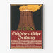 Vintageaffisch Süddetsche Zeitung för väggdekoration