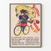 Vintageposter från Sunday World den 5 maj med cykeltema
