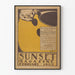 Vintageposter Sunset Magazine februari 1902 väggdekoration