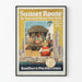 Vintageposter av Route Sunset av Rail och Hav Southern Pacific Lines