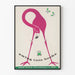 Vintageposter Swing into Books - Väggdekoration för bokälskare