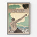 Dekorativ poster konst i vintage konstnärlig stil