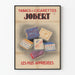 Vintageposter för reklam för tobaks- och cigarettmärket Jobert