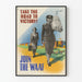 Vintage rekryteringsposter för WAAF - militär väggdekoration