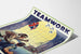 Vintageposter TEAMWORK Thanks Pal - Retro flygdekoration för väggar