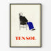 Vintageposter TENSOL Siesta Man Sittande på Stol