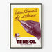 Vintageposter TENSOL mot sklerotiska skakningar