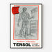 Vintage medicinsk affisch av de sclera artärerna TENSOL
