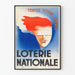 Vintageaffisch National Lottery – Testa din tur