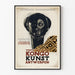Vintageaffisch för Kongokonstutställning i Antwerpen 1937-1938