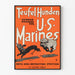 Vintageposter Teufel Hunden U.S. Marines väggdekoration