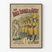 Vintageposter Les Douze Femmes de Japhet - Väggdekoration teater Renässans
