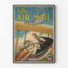 Vintageposter The Air Mail - Retro flygplansväggdekoration