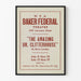 Vintageposter för teatern « The Amazing Dr. Clitterhouse » Baker Federal Theatre