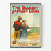 Vintageposter 'The Bandit of Point Loma' västern amerikansk