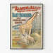 Vintageaffisch Cirque Barnum & Bailey Giraff Bebis Bumberno