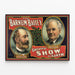 Vintageposter The Barnum Bailey Greatest Show on Earth — inramlat konstverk på väggen