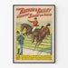 Vintageposter Barnum & Bailey - Ponnyernas hoppövningar Jupiter och Joie