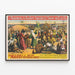 Vintageposter Barnum & Bailey The Mahdi Victoria Cross — inramlat konstverk på väggen