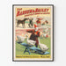 Vintageaffisch Barnum & Bailey Cirkus med clown och tränade djur