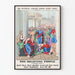 Gammal poster "The Believing People" dekorativ - Vintage religiös konst