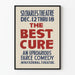 Teateraffisch The Best Cure - Vintage väggdekoration